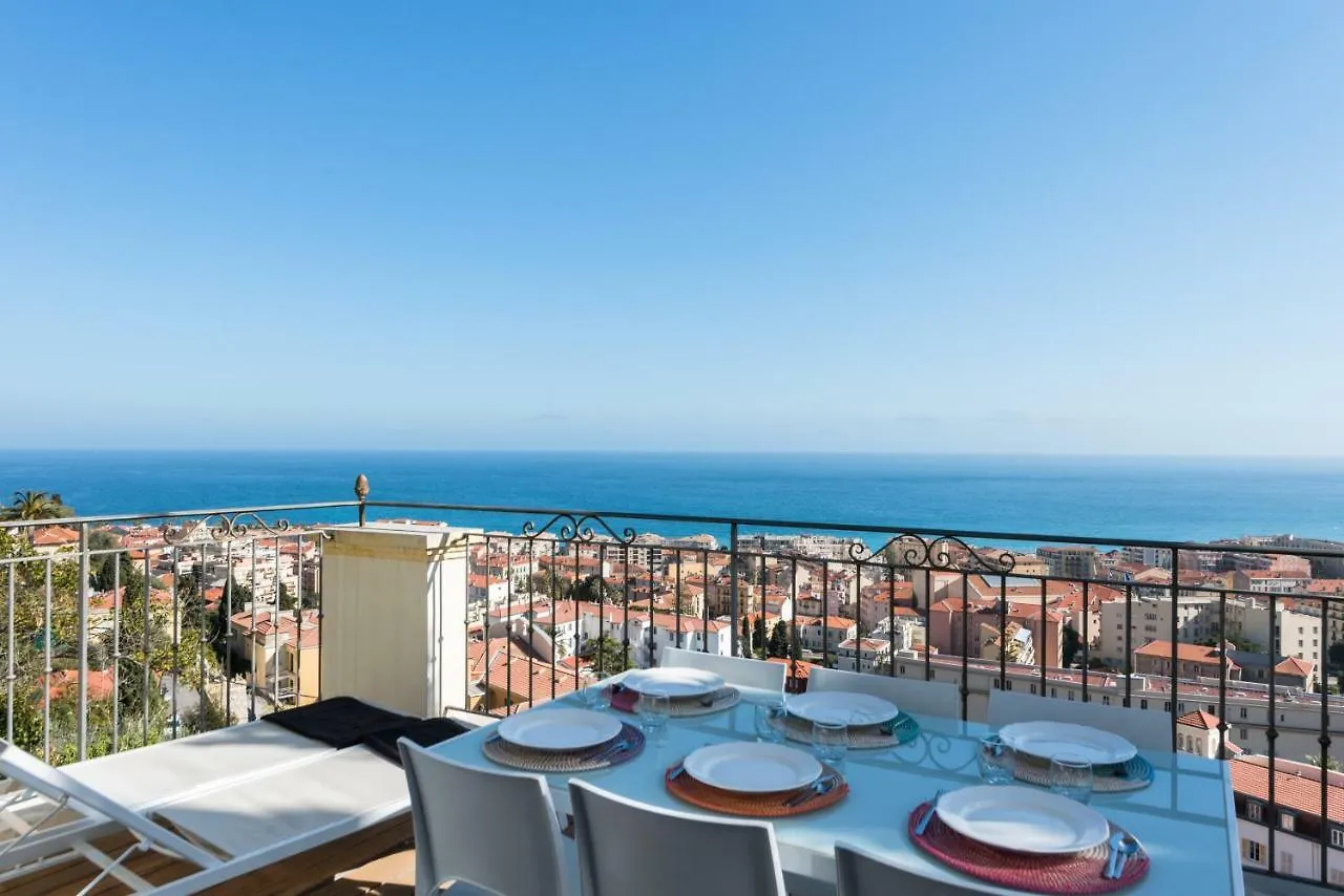Villa Bethanie, Villa D'Epoque Sur Les Collines, Vue Imprenable Sur Menton Et La Mer